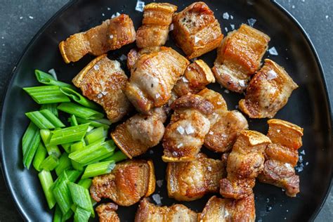 Air Fryer Pork Belly Bites Only 3 Ingredients Momsdish