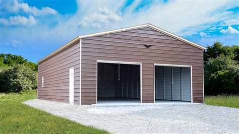 X X Metal Garage Vertical Roof Eagle Carports