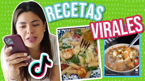 4 RECETAS VIRALES DE TIKTOK RebeO YouTube