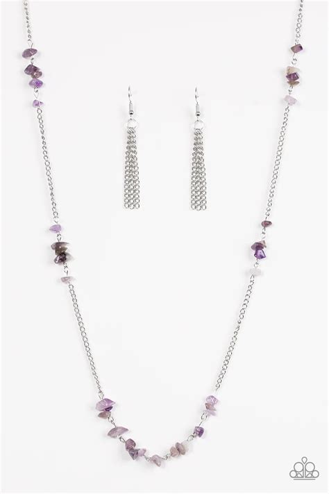 Paparazzi Necklace Canyon Catwalk Purple Paparazzi Jewelry