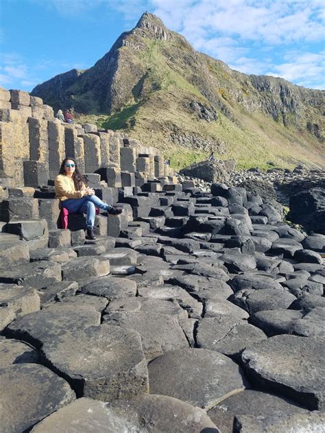 Giants Causeway Ireland. Natural rock formations In the shape of ...