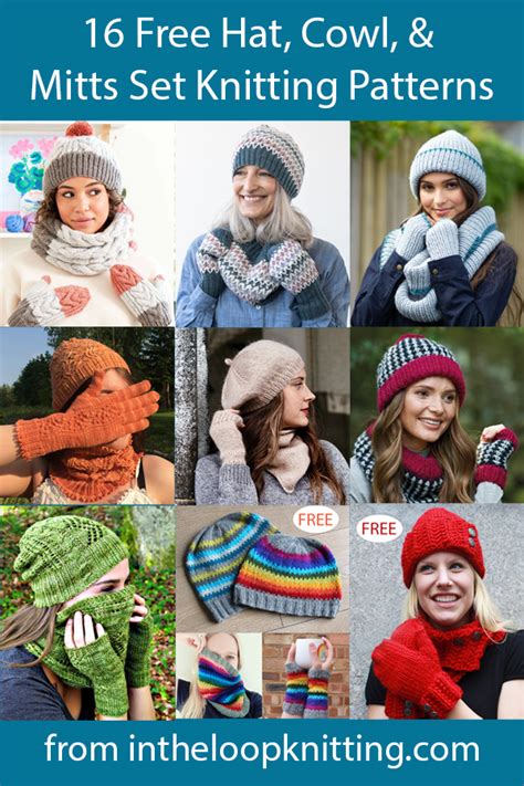 Hat And Mittens Set Free Knitting Patterns In The Loop Knitting