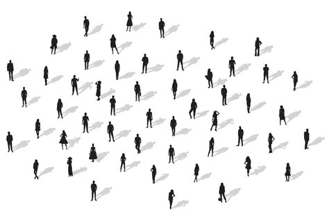 Premium Vector People Group Standing On White Background Vector