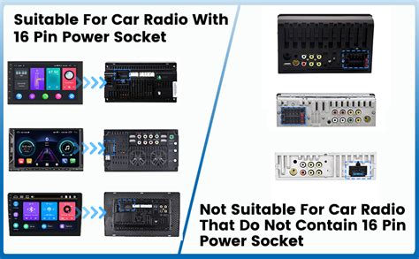 Hikity Arn S De Cableado De Pines Adaptador Iso Para Radio De Coche