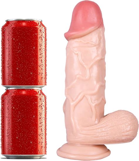 Amazon Huge Realistic Dildo Soft Silicone Dildo With Strong Suction Cup For Hands Free