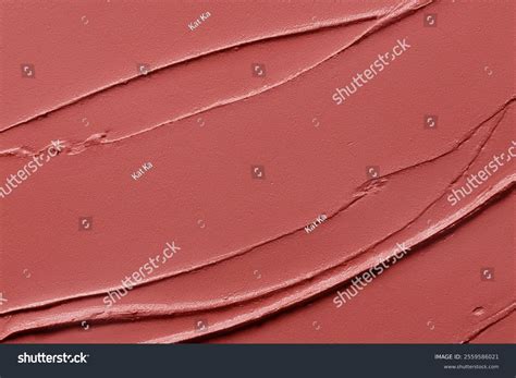 Lipstick Texture Background Nude Red Creamy Stock Photo