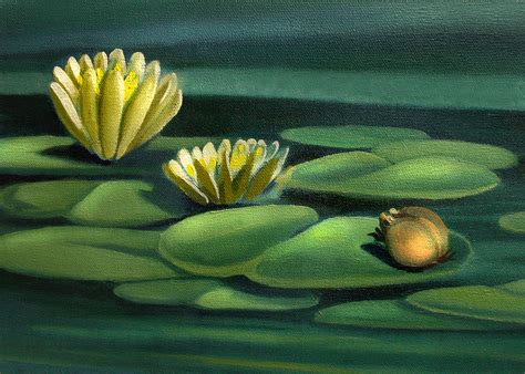 Lily Pad Painting at PaintingValley.com | Explore collection of Lily ...