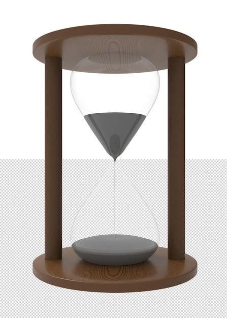 Premium Psd 3d Illustration Of Hourglass With Sand