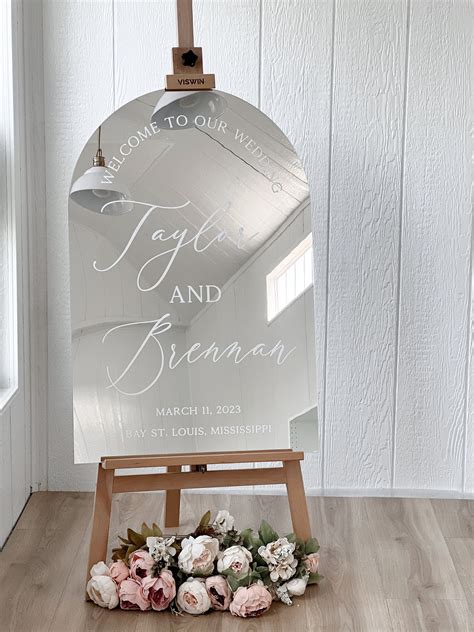mirror wedding signage 10