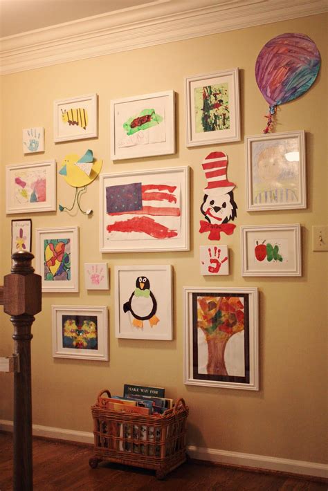 blue house chronicles kids art wall kids bedroom walls art