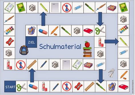 Ideenreise Blog Spielfelder „farben Und „schulmaterial Für Daz