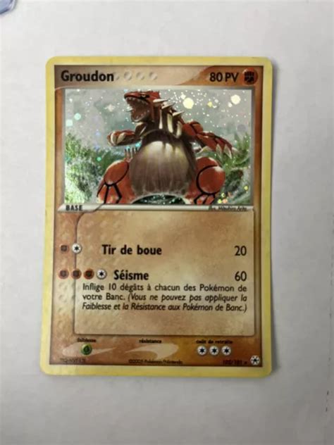 Carte Pok Mon Groudon Holo Secr Te Ex L Gendes Oubli Es Eur