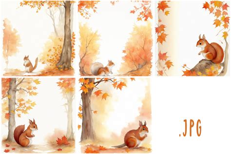 Autumn Squirrel Graphic by Joanna Redesiuk · Creative Fabrica