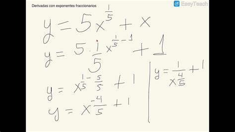 Exponentes fraccionarios - YouTube