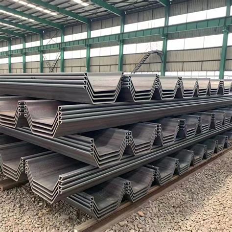 Hot Rolled U Z Type Steel Sheet Piling Pile For Construction ASTM A572