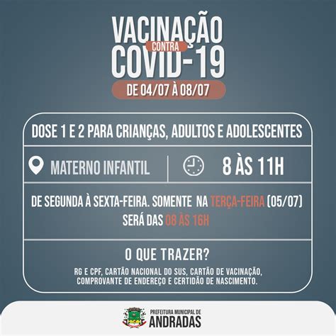 Not Cia Covid Veja As Datas E Locais Para Se Vacinar Na Pr Xima