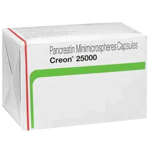 Creon 25000 Pancreatin Minimicrospheres Capsule At Rs 1100 Stripe