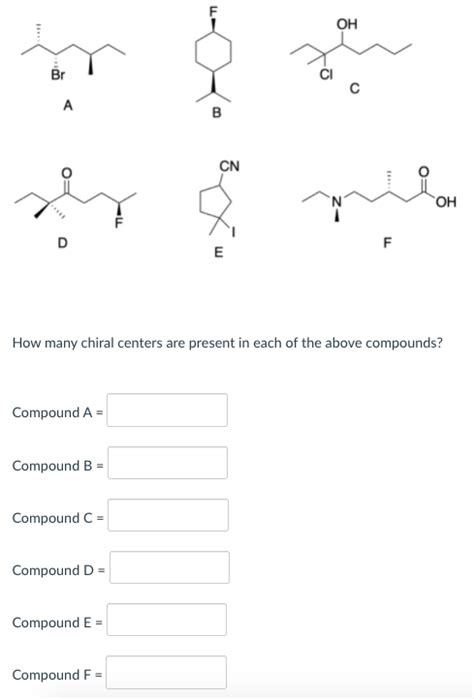 Solved Oh Br A B Cn Wear Oh D F E How Many Chiral Centers Chegg