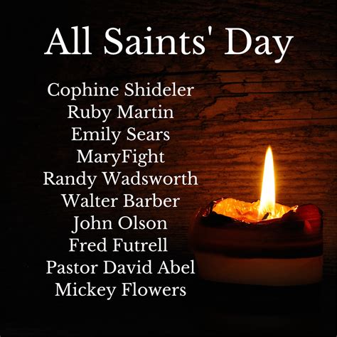 All Saints Day - Yorktown Methodist Church