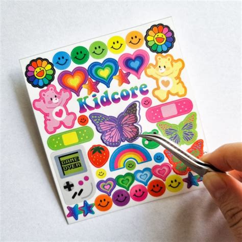 Jual Sticker Party Stiker Kidcore Nostalgia Estetik Deco Photocard Kpop