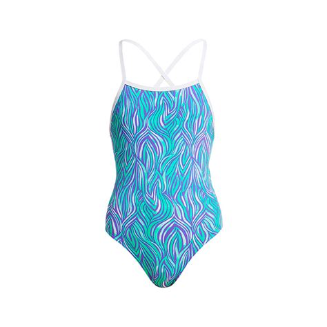 Funkita Frozen Fire Girls Tie Me Tight One Piece Aqua Swim Supplies