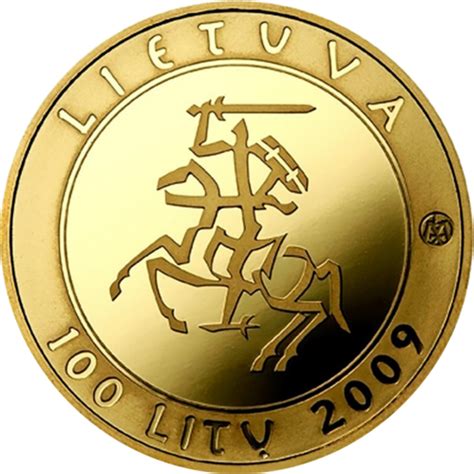 2009 1000-летие имени Литвы 100 литов золотая монета PF 69 ULTRA CAMEO ...