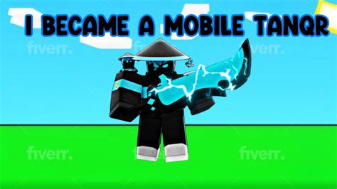 I Became A Mobile Tanqr Roblox Bedwars Youtube