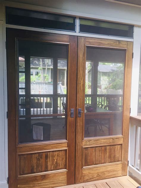 Double Screen Doors Can Be Made From Any Of Our Custom Screen Door