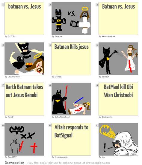 Batman Vs Jesus Drawception