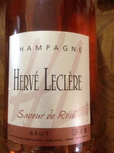 Herve Leclere Champagne Saveur De Ros Brut Vivino Australia