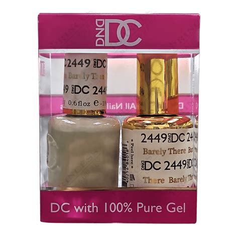 Dnd Dc Duo Gel Matching Color 2449 Barely There Jessica Nail And Beauty Supply