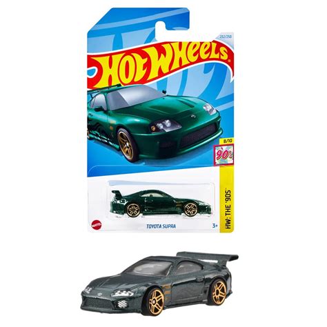 Hot Wheels Basic Car Toyota Supra Vehicle Toy Mini Car For Ages And Up Green Hxr Shopee
