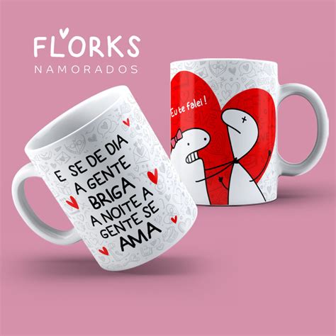 Caneca Flork Dia Dos Namorados Elo Produtos Especiais