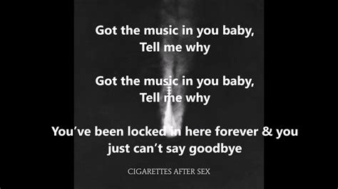 Apocalypse Cigarettes After Sex LYRICS YouTube