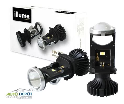 Focos Led H4 Lupa Mini Proyectores Illume Premium Alta baja Envío gratis