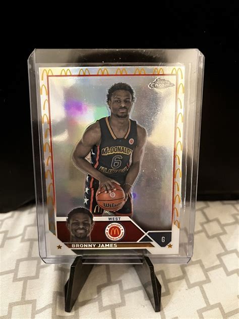 Topps Chrome Mcdonalds All American Bronny James Mcdonalds Logo