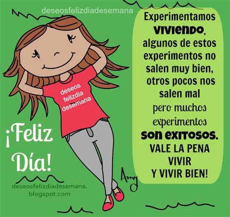 Feliz Día experimentamos viviendo que tengas éxito Imágenes y