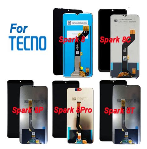 For Tecno Spark 8P KG7 Spark 8T Spark 8 Pro LCD Display Touch Screen