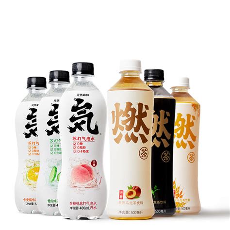 元气森林 茶饮料气泡水组合装 6口味 480ml3瓶500ml3瓶【报价 价格 评测 怎么样】 什么值得买