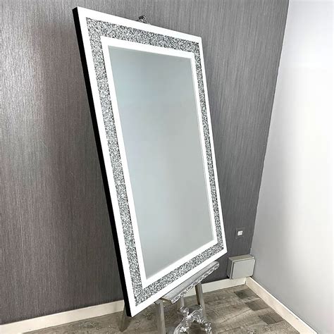 Diamond Crush Wall Mirror With Crushed Crystals Cm Picture Perfect