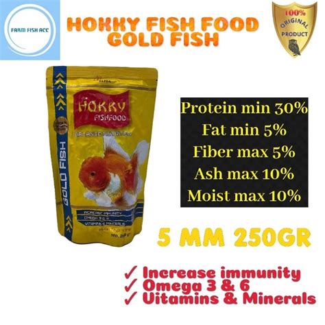 Jual HOKKY GOLD FISH PAKAN IKAN MAS PREMIUM 250GR BERKUALITAS DENGAN