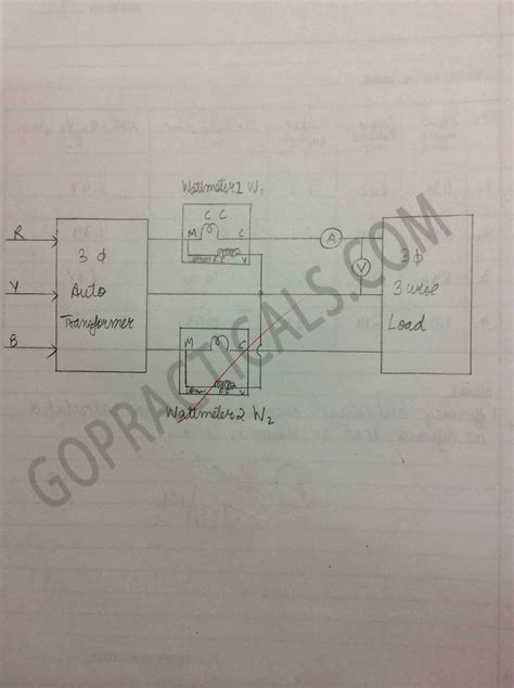 Wattmeter Method Circuit Diagram - Circuit Diagram