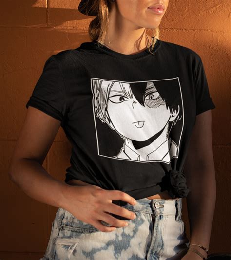 Shoto Todoroki T Shirt Bnha Mha Anime T Shirt Anime Shirt Etsy