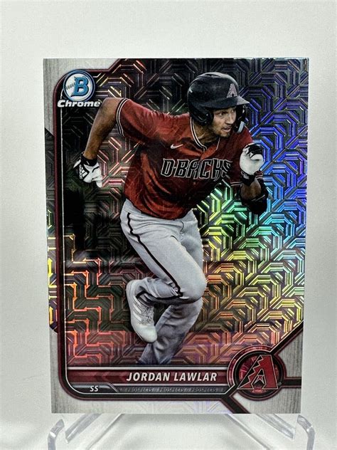 2022 Bowman Chrome Mega Box Jordan Lawlar Mojo Refractor BCP 235