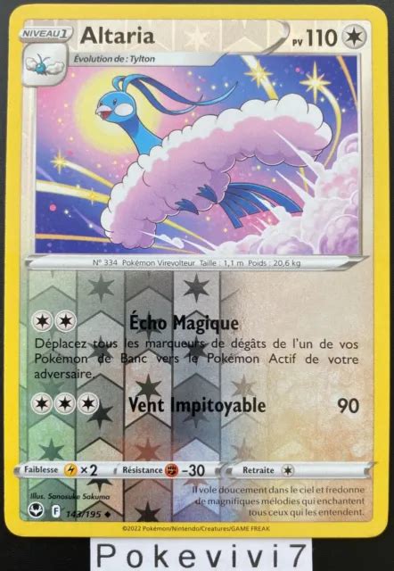 Carte Pokemon Altaria Reverse Ep E Et Bouclier Eb Fr Neuf