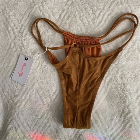 Reina Olga Tropicana Suede Bikini Set Tropicana Depop