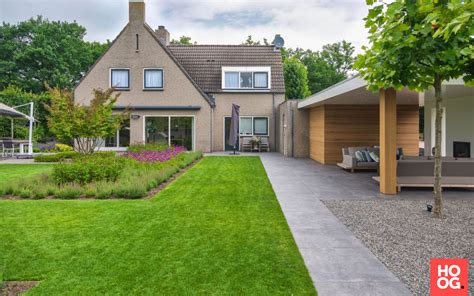 Stoop Tuinen Moderne Gezinstuin Met Veranda Hoog Exclusieve Woon