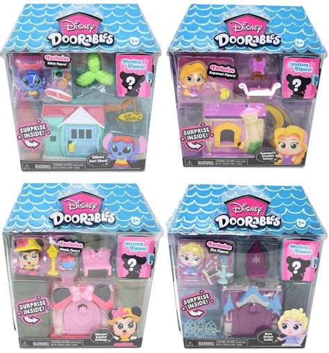 Disney Doorables Mini Playset Complete Set Of 4