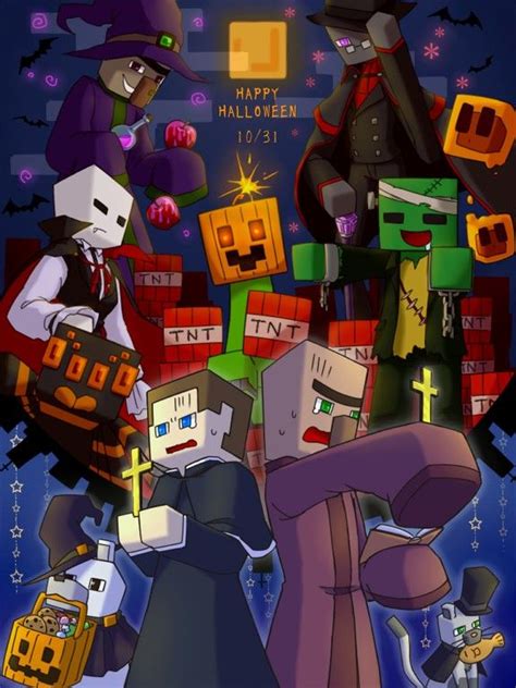 Happy Halloween Minecraft Posters Minecraft Art Minecraft Pictures