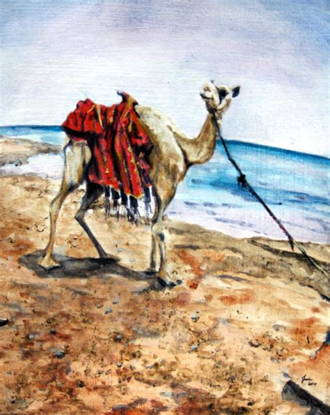 Camel Painting Camel Art Print Of Original Acrylic Painting From